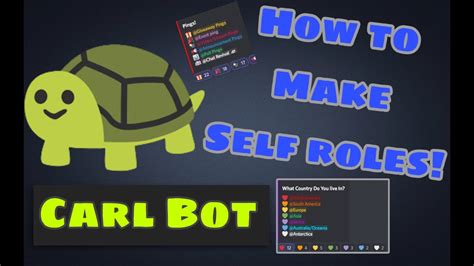 carl bot dashboard|how to make self roles with carl bot.